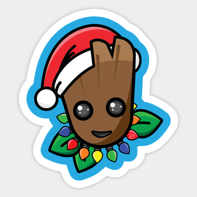 We Are Groot (Christmas Edition) Sticker by dhartist